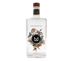 Bottle of LiquorDay Mountain Distilling Australian Dry Gin 500ml with clear label and dark glass bottle.