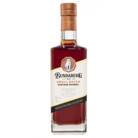 Bundaberg Rum Master Distillers Collection small batch 700ml bottle from LiquorDay, featuring a dark glass bottle with label details.