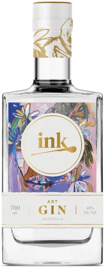 Australian dry gin from Husk Distillers Ink Art Series, 700ml bottle by Paramount featuring distinctive label art.