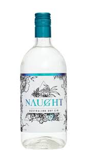 Bottle of Paramount Naught Australian Dry Gin 700ml with clear label and elegant design.