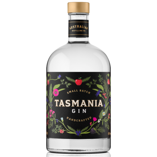 Barrel-aged Australian Distilling Co Tasmania Gin by Paramount in a 700ml bottle, showcasing the rich, amber-colored spirit.