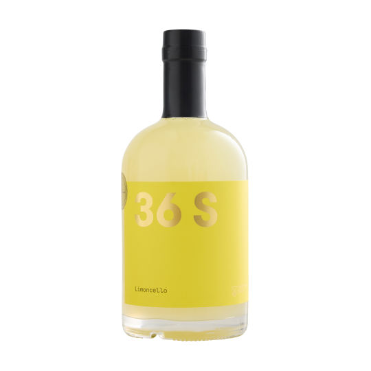 Paramount 36 Short Hibiscus Flavored Gin bottle, 500ml, with vibrant hibiscus flower and elegant label design.