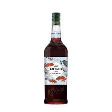 Giffard Chocolate Cocoa Brown Syrup in a 1-liter bottle, flavored syrup by Paramount, shown with its label and packaging.