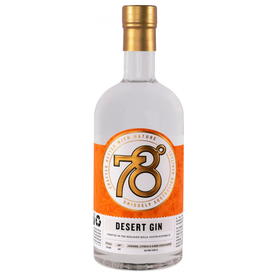 Bottle of Paramount 78 Degrees Desert Gin 700ml with clear label and stylish packaging, highlighting the premium gin product.