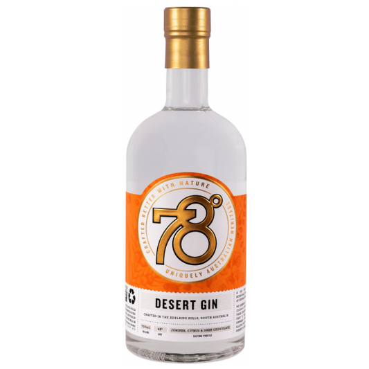 Paramount 78 Degrees Desert Gin bottle, 700ml, with clear glass and distinctive label, showcasing the premium gin product.