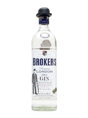 Bottle of Paramount Broker's London Dry Gin 700ml with clear glass and label, showcasing its premium gin packaging.