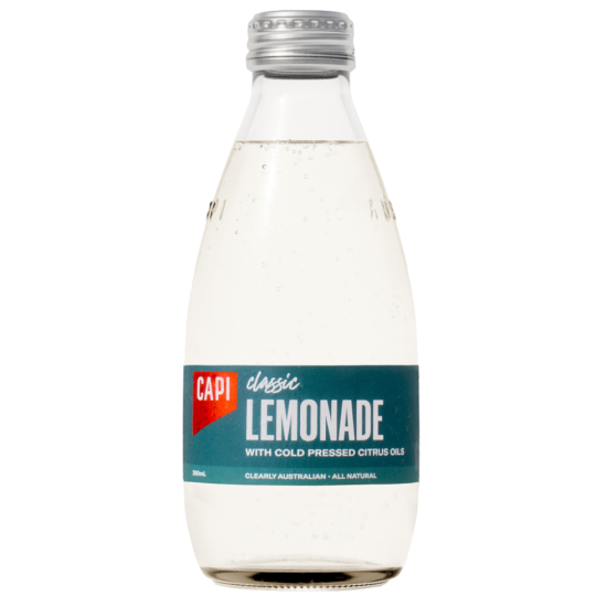 Paramount Capi Lemonade Non-Alcoholic drink in 250ml loose bottle, featuring a bright lemon and refreshing design.