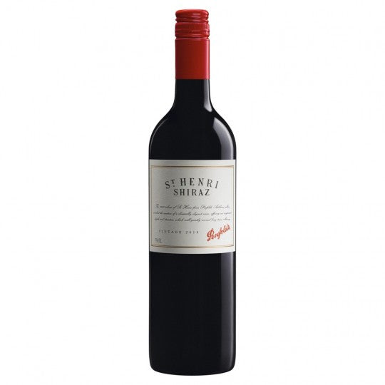 Paramount Penfolds St Henri Shiraz 2018 red wine bottle, 750ml, with deep red label and elegant glass bottle.