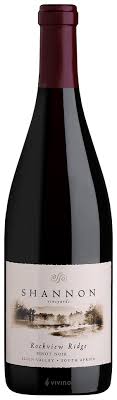 Paramount Rockview Ridge Pinot Noir 2020 red wine bottle from Shannon Vineyards, 750ml, with dark glass and elegant label.