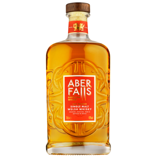 Paramount Aber Falls Welsh Single Malt Whisky 700ml bottle, clear glass with label, showcasing a premium single malt spirit.