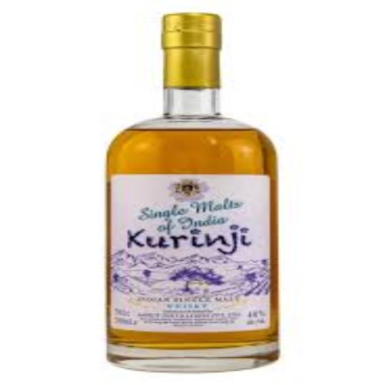 Paramount Amrut Kurinji Indian Single Malt Whisky 700ml bottle with label and amber liquid inside