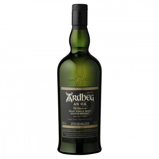 Paramount Ardbeg An Oa single malt Scotch whisky 700ml bottle with dark amber liquid and label visible