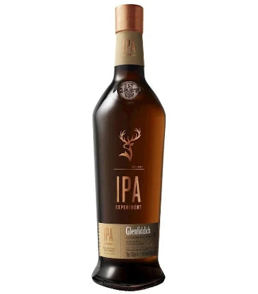 Paramount Glenfiddich IPA Experiment whisky bottle, 700ml, with distinctive label and amber-colored liquid inside.