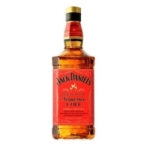Paramount Jack Daniel Tennessee Fire whisky bottle, 1L, featuring the label and branding, on a shopping background.