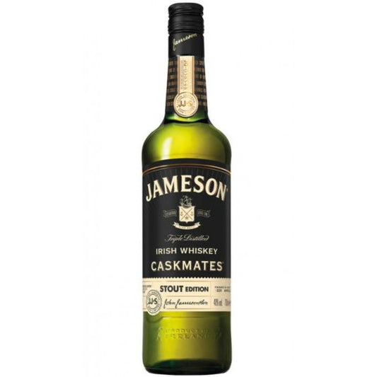 Jameson Caskmates Stout Edition Irish whiskey 700ml bottle with distinctive label and packaging, from Paramount.