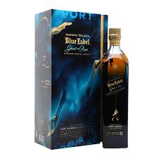 Johnnie Walker Ghost & Rare Port Dundas whisky bottle, 750ml, featuring distinctive label and dark amber liquid in glass.