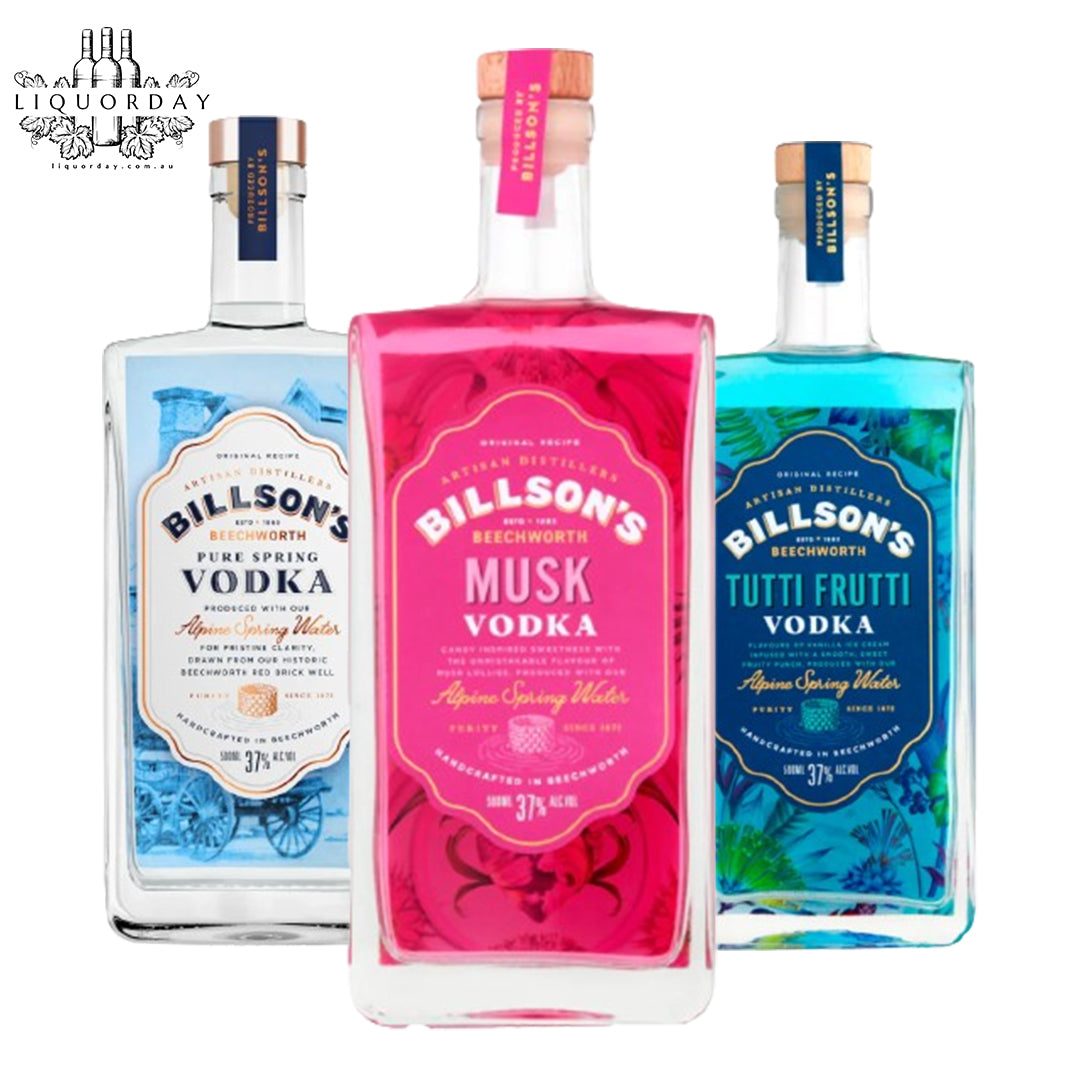Billson's Vodka Collection - Pack of 3
