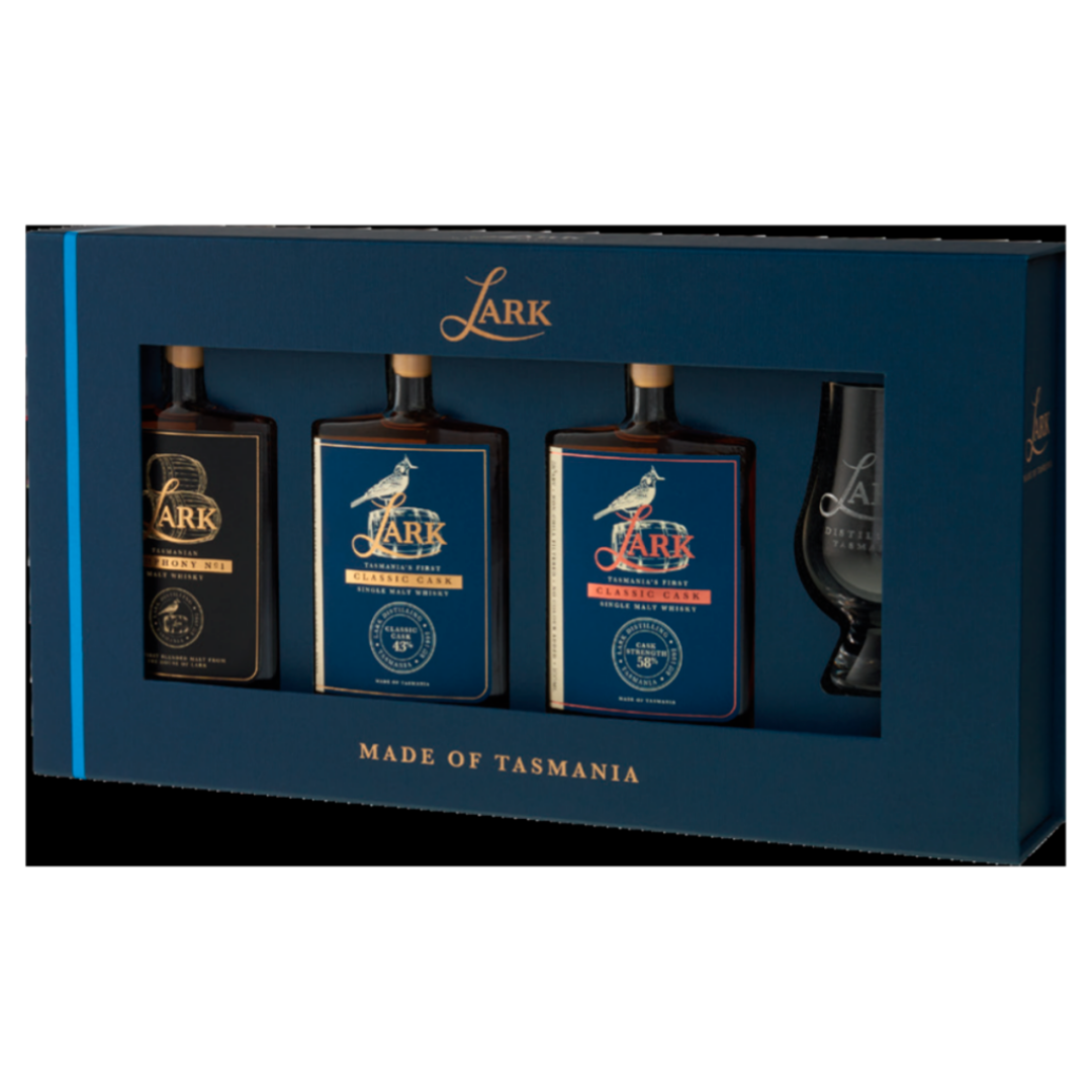 Lark Distillery Classic Flight Gift Pack With Glencairn 3X100Ml