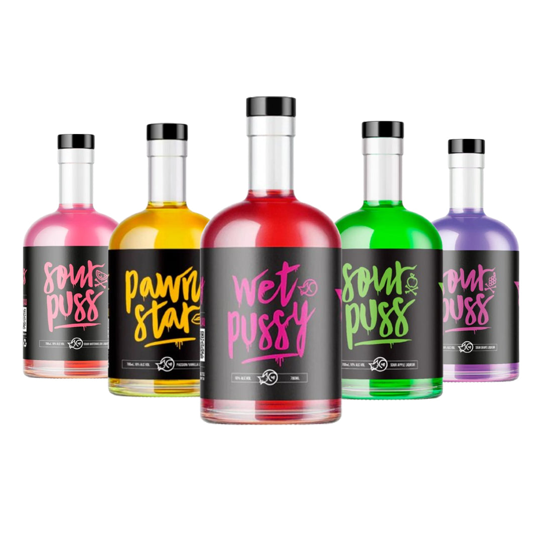 Wet Pussy Liquor Collection 700ml - Pack of 5