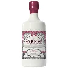 Alba Whisky Rock Rose Old Tom Pink Grapefruit Gin 41.5% in a 700ml bottle, featuring a pink grapefruit flavor and botanical design.