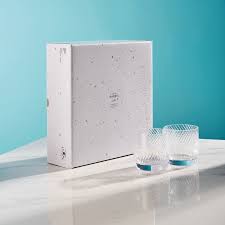 Isle of Harris twin tumbler glass gift set by Alba Whisky featuring two clear whisky glasses with Isle of Harris branding