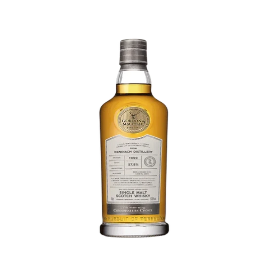 G&M Connoisseurs Choice Benriach 1999 Scotch Whisky 700ml by Alba Whisky, amber-colored bottle with label and cap