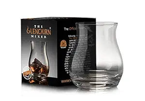 Alba Whisky Glencairn original crystal whisky glass in black and white gift box, showcasing its elegant design and clear crystal features.