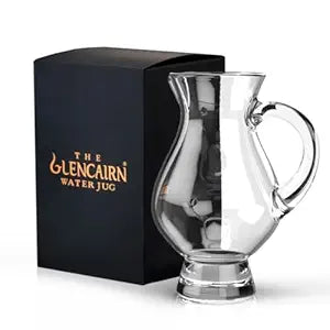 Alba Whisky Glencairn whisky glass with water pipette and gift box, elegant crystal tumbler for whisky tasting and appreciation.