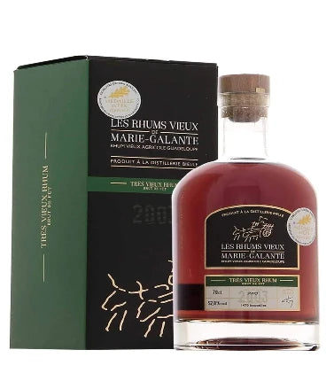 Cerbaco Bielle 2008 Rum 700ml bottle with dark amber liquid and label, showcasing premium Caribbean rum packaging.