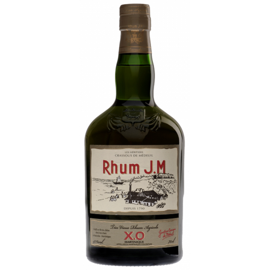 Cerbaco Jm Agricole Dame Jeanne 48.3% Rum in 700ml bottle with a dark label and elegant glass bottle design.