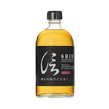 JQWS Shin Eigashima Select 500mL Japanese whiskey bottle with label and packaging on a plain background.