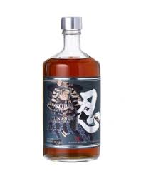 Shinobu Pure Malt 10-Year-Old Whisky in a 700mL bottle, featuring a rich amber color and detailed label.