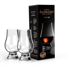 Two Glencairn Original Crystal Whisky Glasses in a twin gift box, designed for whisky tasting and enjoyment.