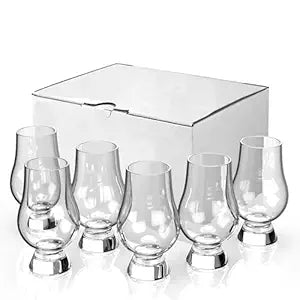 Glencairn Wee Crystal Whisky Glass by LiquorDay, clear glass accessory for enjoying whisky, with a classic tulip shape.