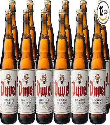 12-pack of LiquorDay Duivels Bier in 330ml bottles, showcasing the beer bottles arranged in a case.