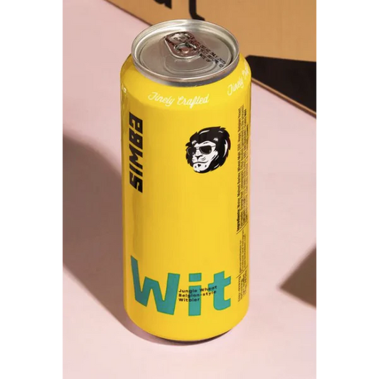 Simba Wit Premium beer cans by LiquorDay, 500ml each, featuring a crisp, refreshing beer with a clean label design.