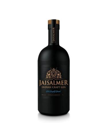 Bottle of LiquorDay Jaisalmer Indian Craft Gin 700mL with label and clear glass bottle showing the product.