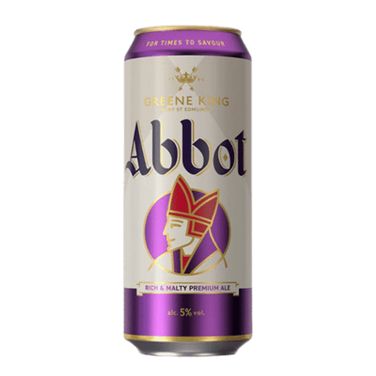 24-pack of Abbot Ale 500ml cans by LiquorDay, featuring a case of crisp, brewed British beer in individual cans.