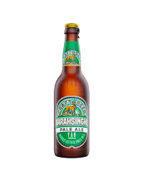 Bottle of LiquorDay Barhasinhe Pale Beer with label, featuring a golden color and branding on the dark glass bottle.