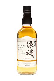 Nagahama Roman Blended Whisky 700ml bottle featuring a dark label and traditional Japanese design.