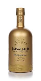 Jaisalmer Gold Gin 500mL bottle by LiquorDay, featuring a gold-colored label and elegant packaging.