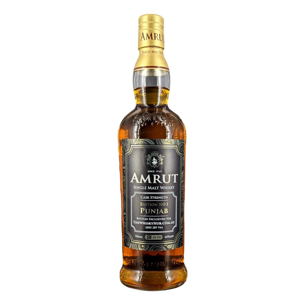 Amrut Edition 1 Punjab single malt whisky in 700ml bottle, showcasing the LiquorDay branding and label details.
