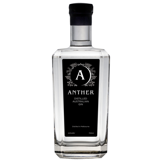 Bottle of Paramount Anther Distilled Australian Dry Gin 700mL with a sleek label and clear glass bottle.