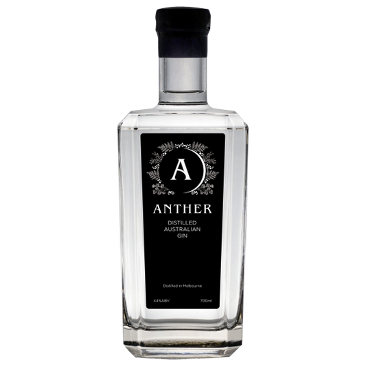 Bottle of Paramount Anther Distilled Australian Dry Gin 700mL with a sleek label and clear glass bottle.
