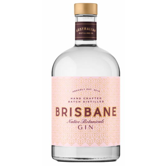 Australian Distilling Co. Brisbane Gin 700ml bottle by Paramount, Australian dry gin with a sleek label and clear glass bottle.