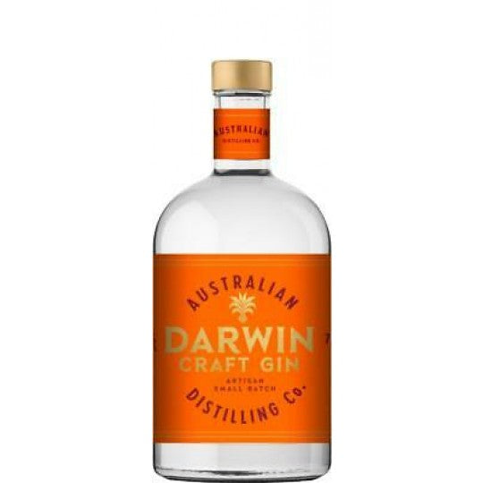 Australian Distilling Co Darwin Craft Gin 700ml by Paramount, clear glass bottle with label showcasing Australian dry gin.