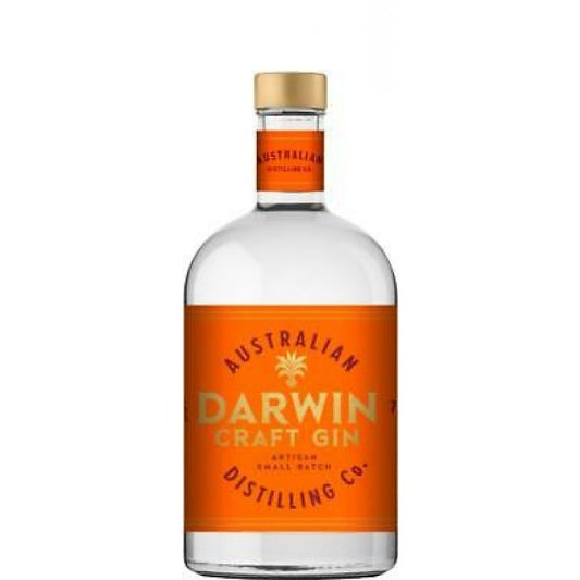 Australian Distilling Co Darwin Craft Gin 700ml by Paramount, clear glass bottle with label showcasing Australian dry gin.