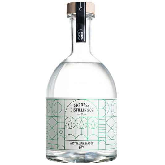 Paramount Australian Dry Gin from Barossa Distilling Co, 700ml bottle with botanical and garden-inspired labeling.