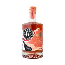 Bottle of Bass & Flinders Cerise Gin, Australian dry gin by Paramount, in 700mL glass bottle with label visible.