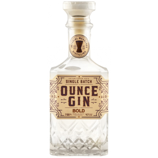 Paramount Imperial Measures Distilling Bold Australian Dry Gin in a 700mL bottle with a clear label and premium glass bottle design.